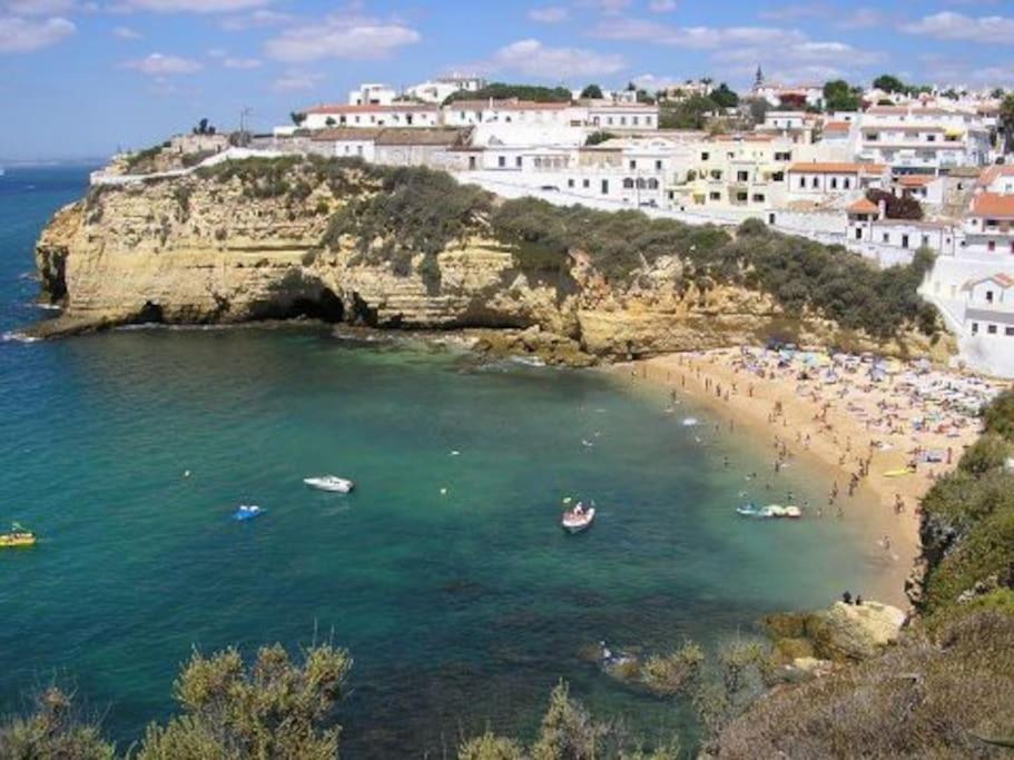 Apartamento Encantador A 100M Da Praia Carvoeiro  Dış mekan fotoğraf
